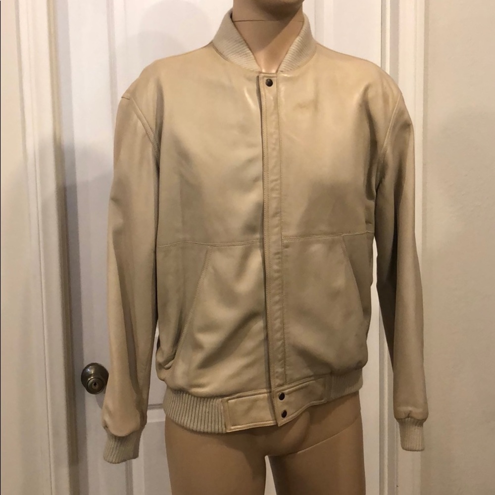 GUCCI Leather Bomber Jacket